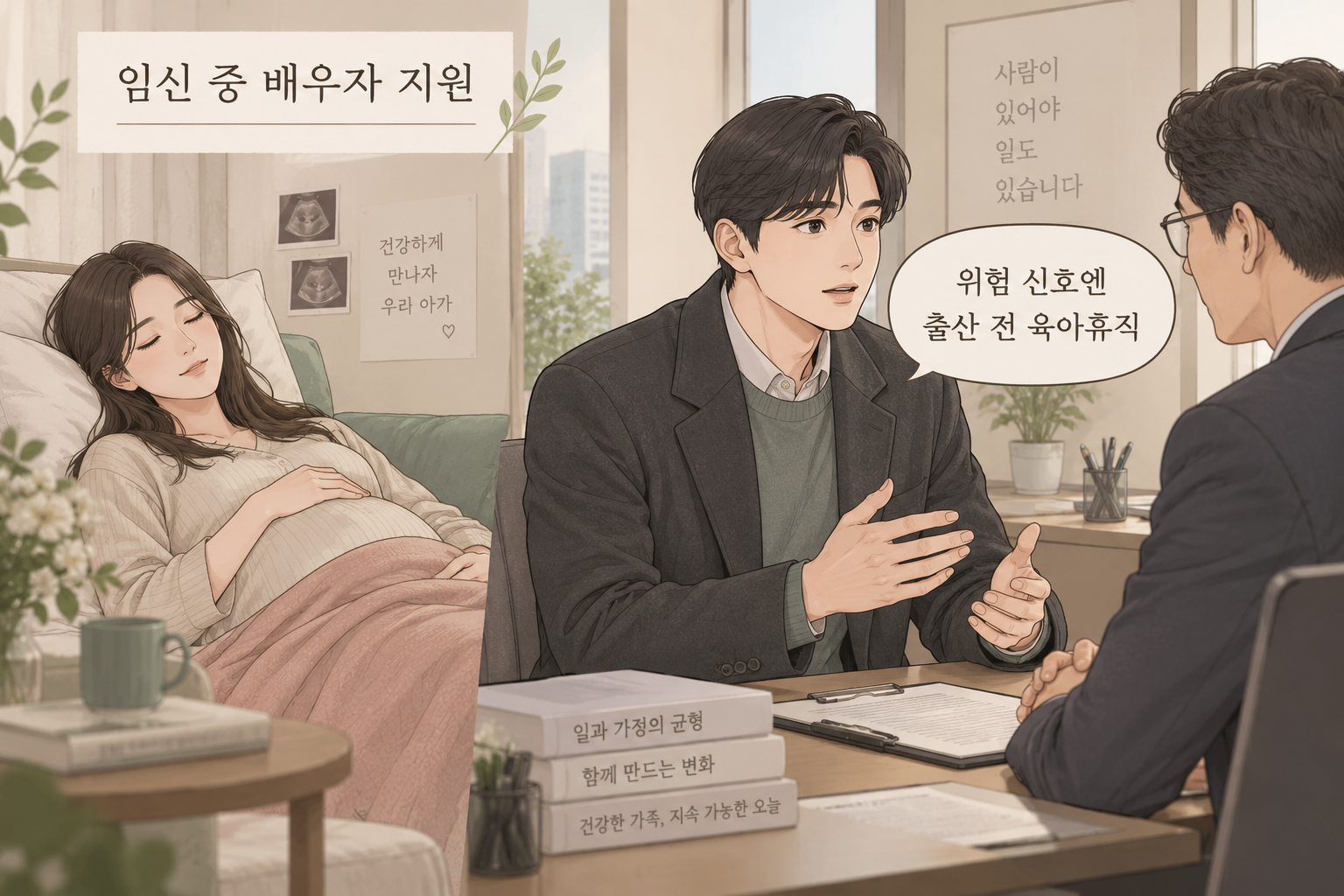 출산 전 육아휴직 제도 웹툰