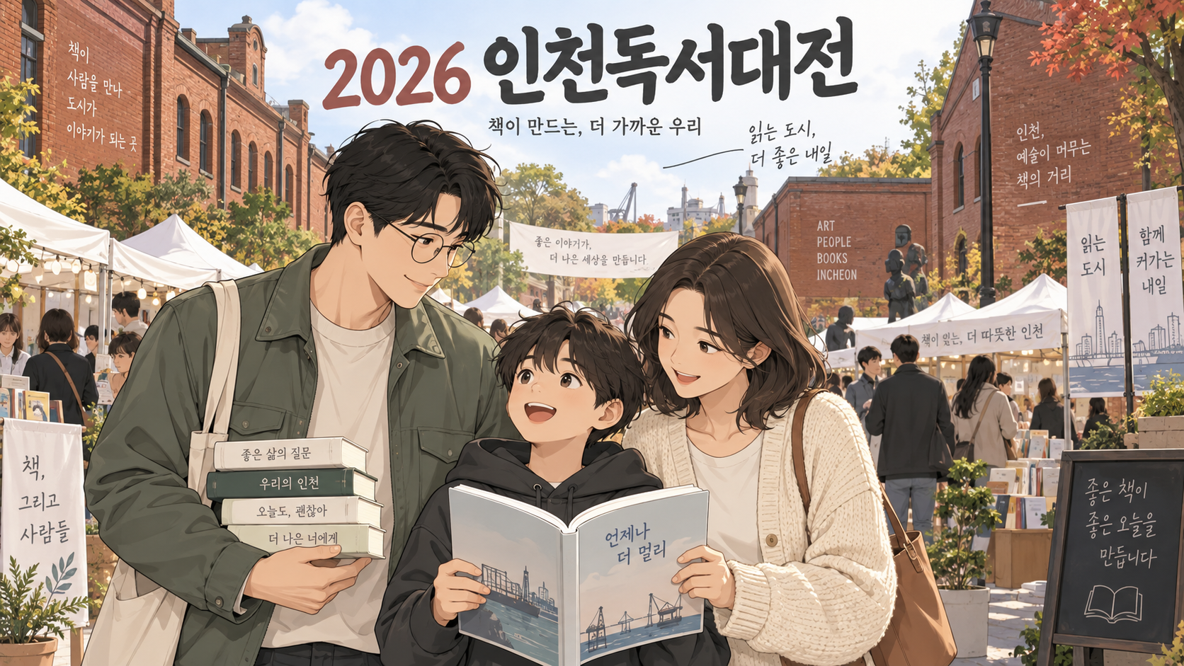 인천아트플랫폼에서 열리는 2026 인천독서대전 웹툰 대표 이미지