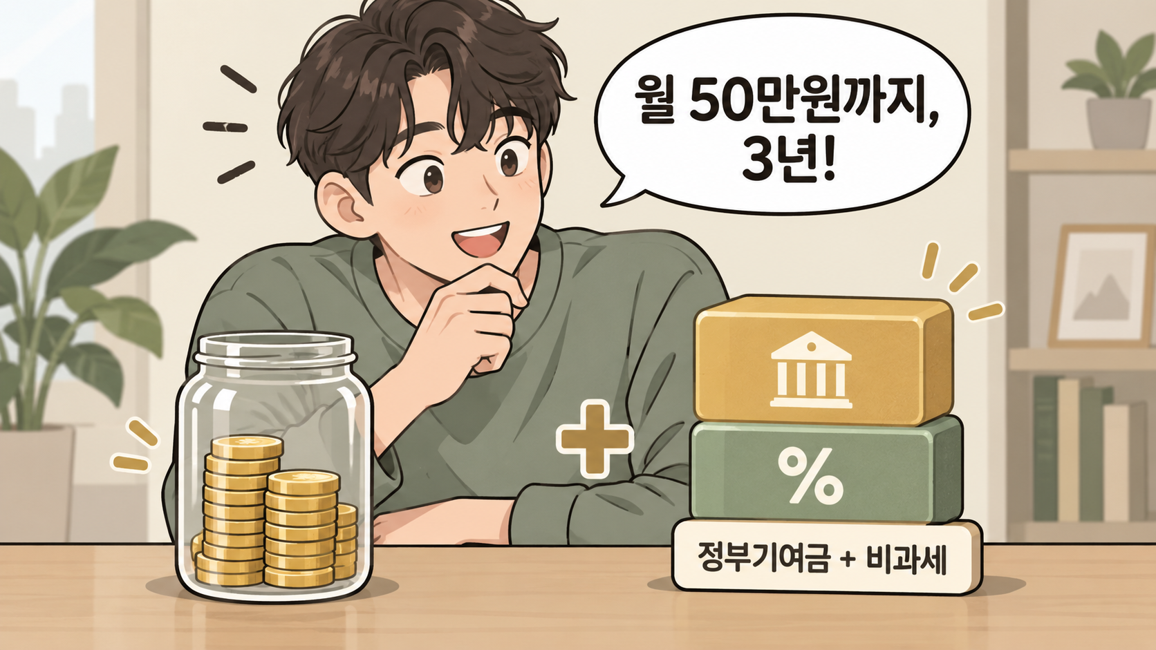 청년미래적금 납입과 정부기여금 웹툰